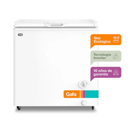 Freezer Horizontal Inverter Gafa 205 Litros 4 Temperaturas