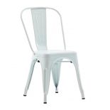 imagen de Silla Tolix Metálica Blanca Mate Garden Life