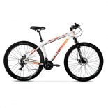 imagen de Bicicleta Mountain Bike Topmega Regal R29 Aluminio Gris/Rojo/Naranja Talle M