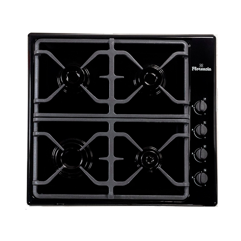Anafe, anafes, a, gas, natural, envasado, licuado, multigas, Negro, black, 4, hornallas, Con, encendido, Rejilla, rejillas, reja, rejas, de, fundición, Florencia, 6747n, novogar.