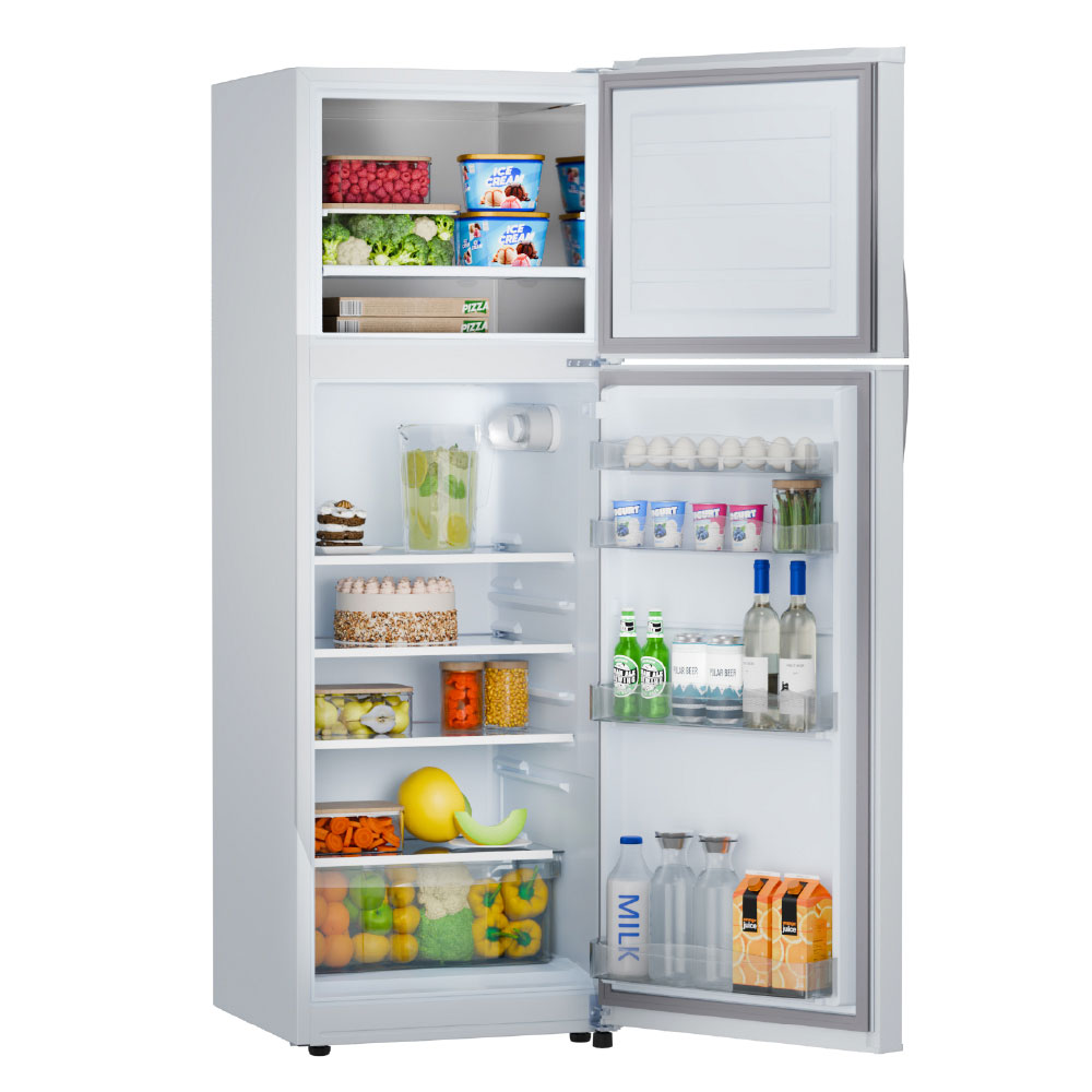 heladera, heladeras, con freezer, drean, 277, 277l, 277 litros, blanca, luz led, estantes de vidrio templado, estantes de vidrio, HDR280F50B.
