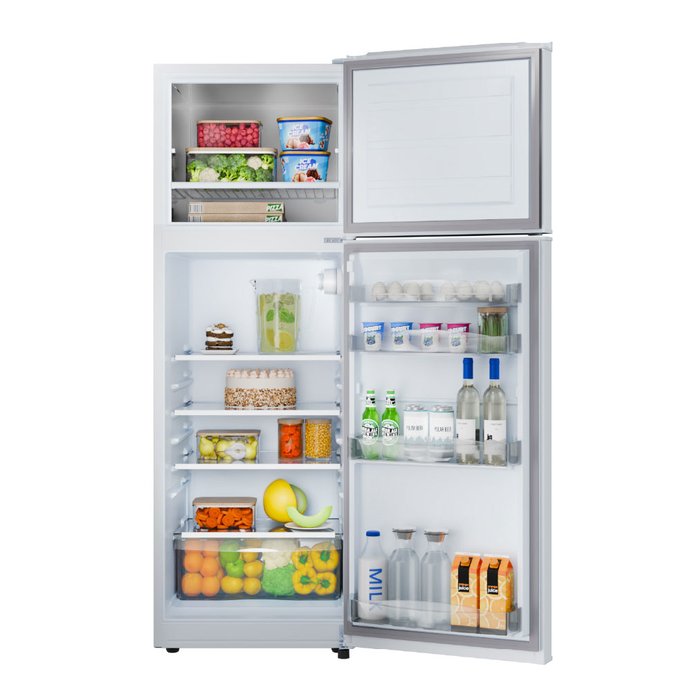heladera, heladeras, con freezer, drean, 277, 277l, 277 litros, blanca, luz led, estantes de vidrio templado, estantes de vidrio, HDR280F50B.