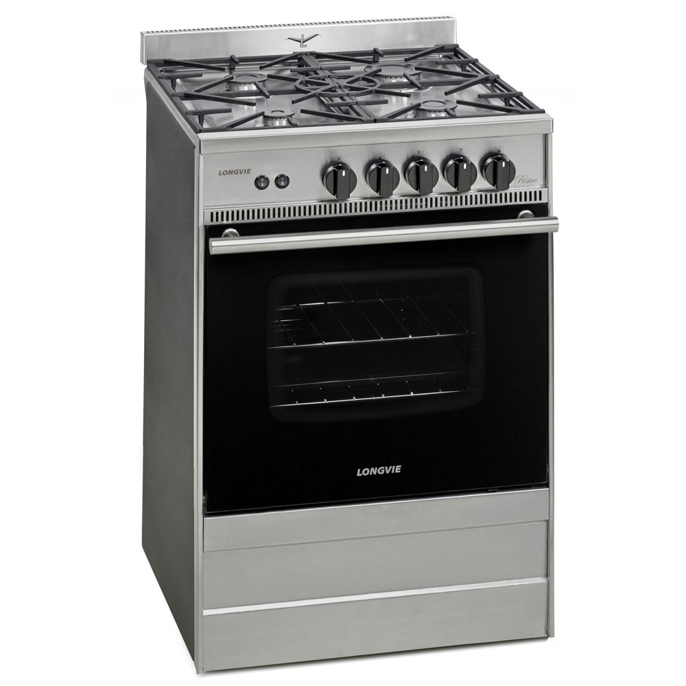 cocina, cocinas, a gas, multigas, gas natural, gas envasado, gas licuado, 56cm, bistro, acero inoxidable, inoxidable, acero, luz, encendido, con encendido, reja de fundición, 31501XS.