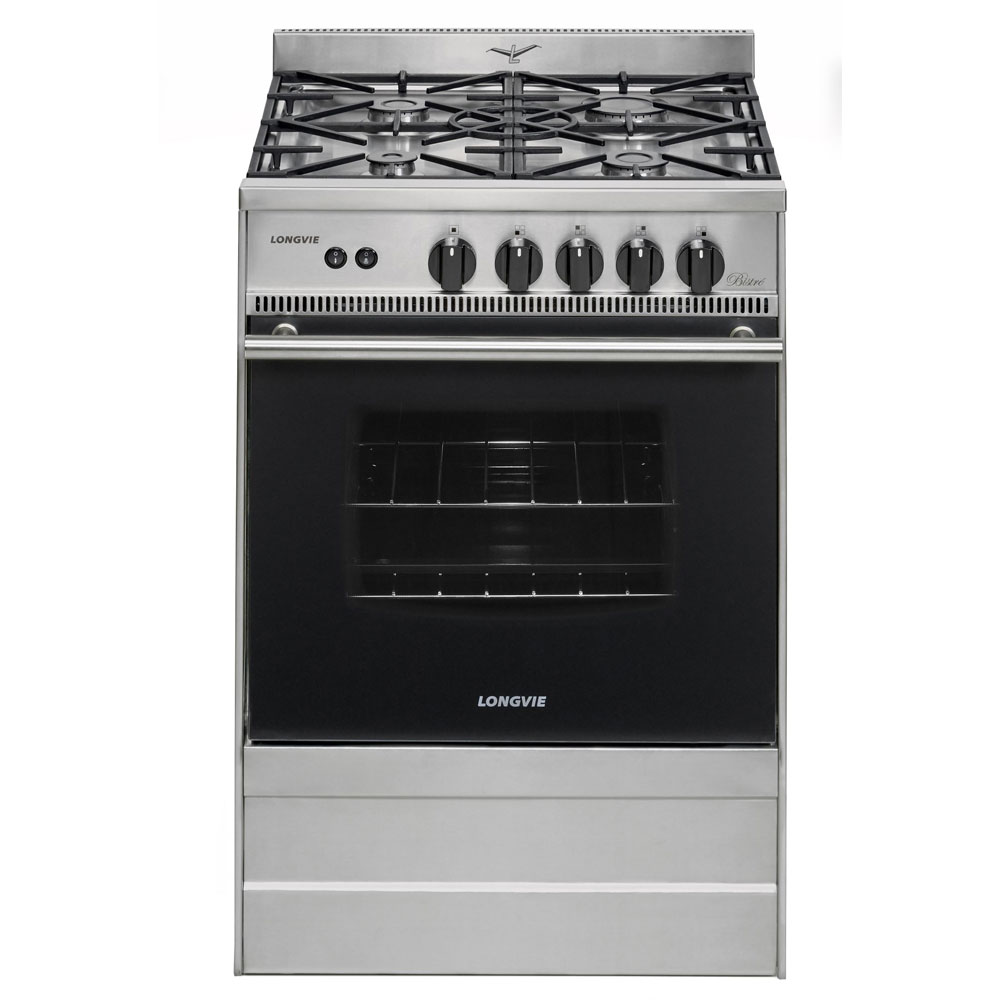 cocina, cocinas, a gas, multigas, gas natural, gas envasado, gas licuado, 56cm, bistro, acero inoxidable, inoxidable, acero, luz, encendido, con encendido, reja de fundición, 31501XS.