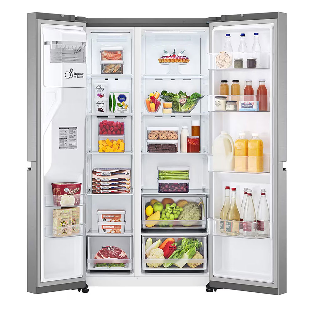 heladera, heladeras, side by side, lg, 674l, inverter, smart, fabrica de hielo, GS66SPP.