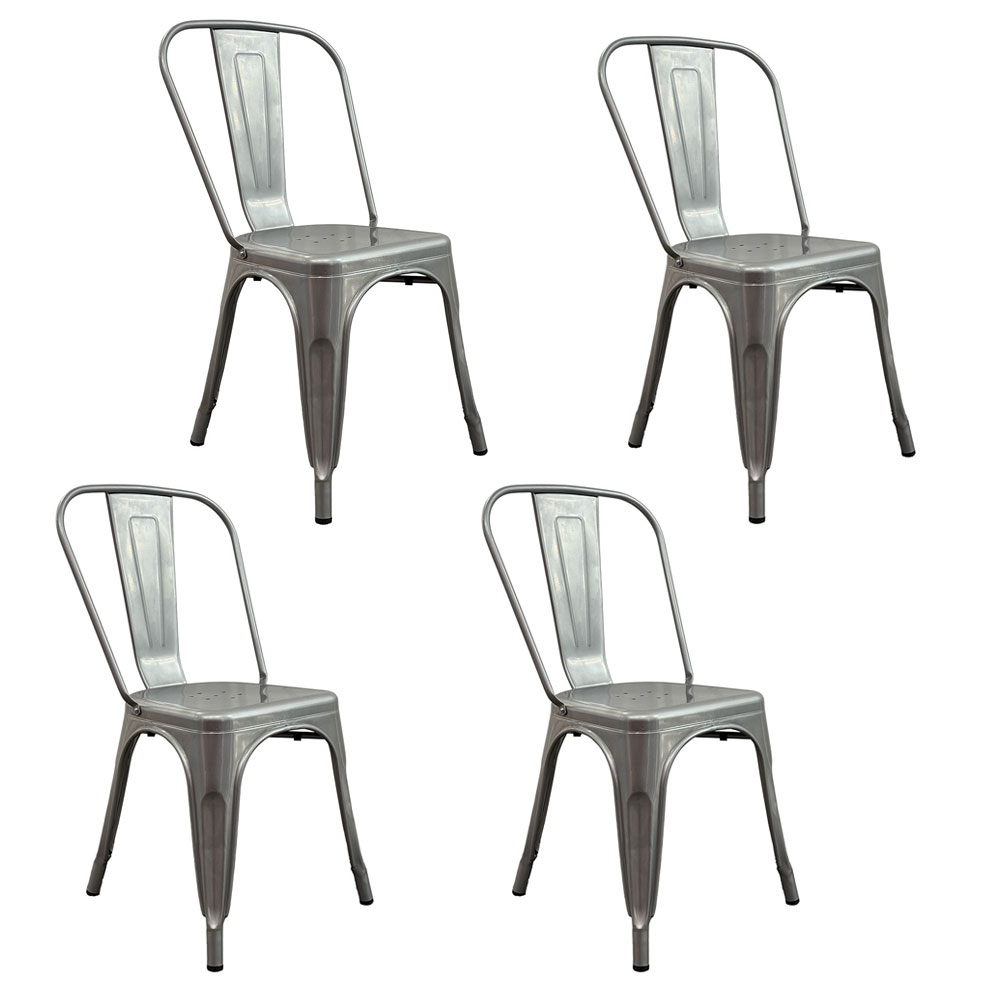 combo, combos, silla, sillas, de metal, metalicas, metal, tolix, gris, silver, plata, plateada, brilloso, brillosa, brillosos, brillosas, DA-C233-GRIBRI, COMBO-GRIBRI-X4, x4, 4 unidades, 4, 4 sillas,.