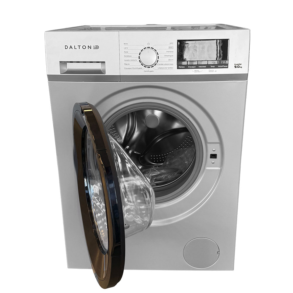 lavarropa, lavarropas, lava ropa, lava ropas, automatico, automaticos, inverter, dalton, carga frontal, frontal, digital, silver, gris, plata, 9kg, 1400rpm, DA-L90-SI.