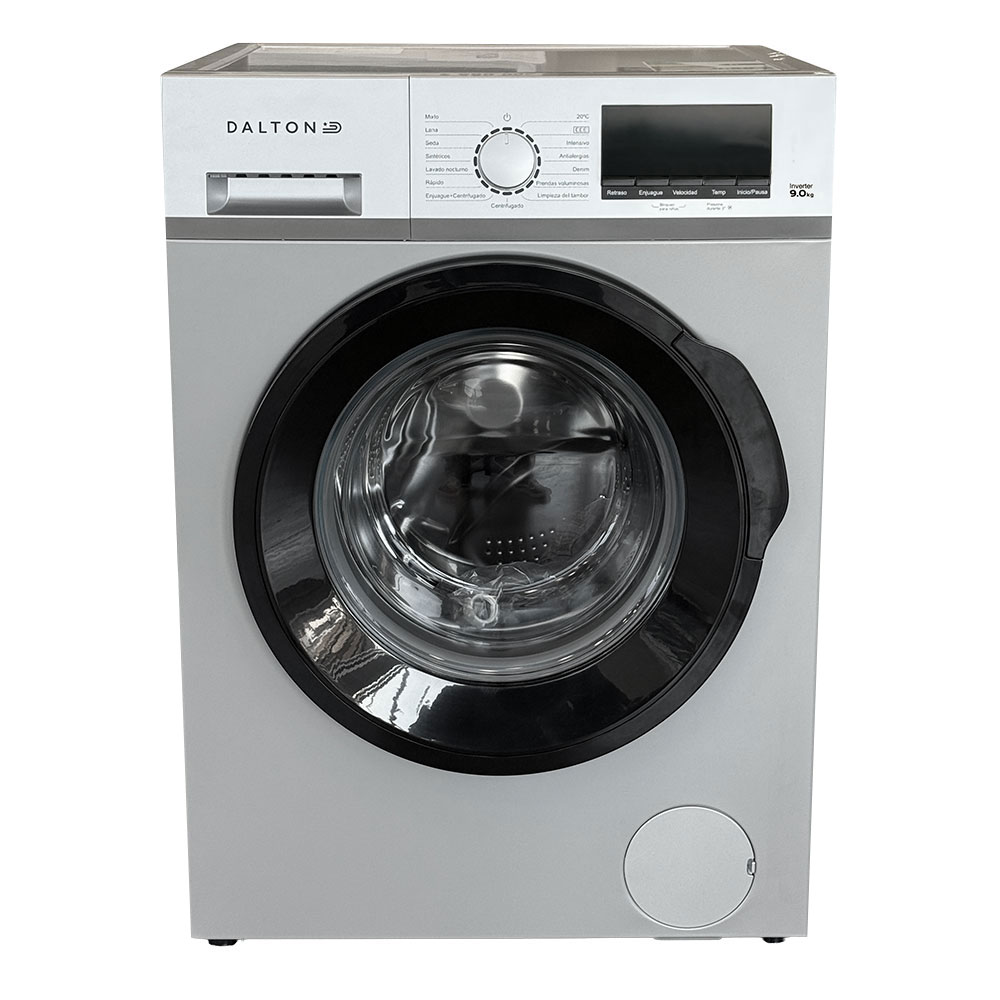 lavarropa, lavarropas, lava ropa, lava ropas, automatico, automaticos, inverter, dalton, carga frontal, frontal, digital, silver, gris, plata, 9kg, 1400rpm, DA-L90-SI.